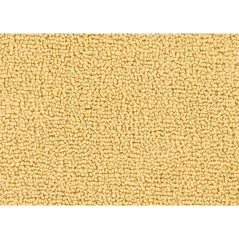2pc Queen Cotton Washable Bath Rug Set Yellow - Garland Rug: Machine Made, Tufted, Latex Backing