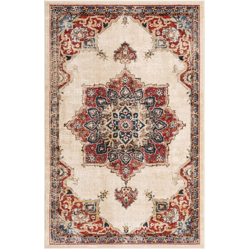 Unique Loom 5' 0 x 8' 0 Utopia Helios Cream Area Rug