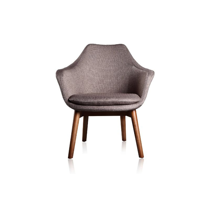Set of 2 Cronkite Twill Accent Chairs - Manhattan Comfort