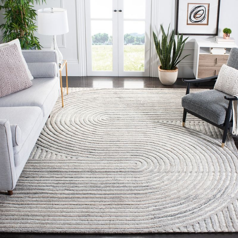 Southampton SHA301 Hand Tufted Indoor Area Rug - Beige - 8'x10' - Safavieh