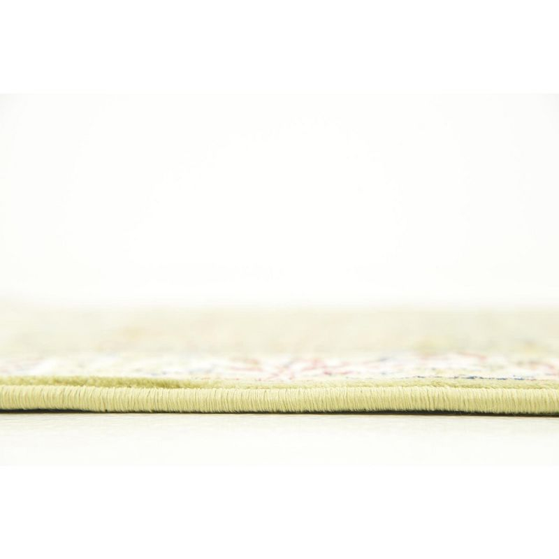Unique Loom Narenj Collection Area Rug - Bristol (6' 1" x 9' Rectangle Green/Ivory)