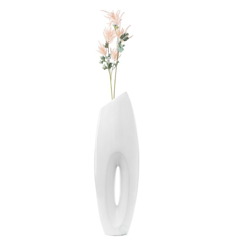 Uniquewise Tall Floor Vase, White Floor Vase, Home Decor, 29-inch Vase, Decorative Lightweight Vase, Small