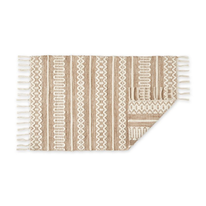 Design Imports Chenille Doodle Lines Rug - Stone - 2 X 3 Ft