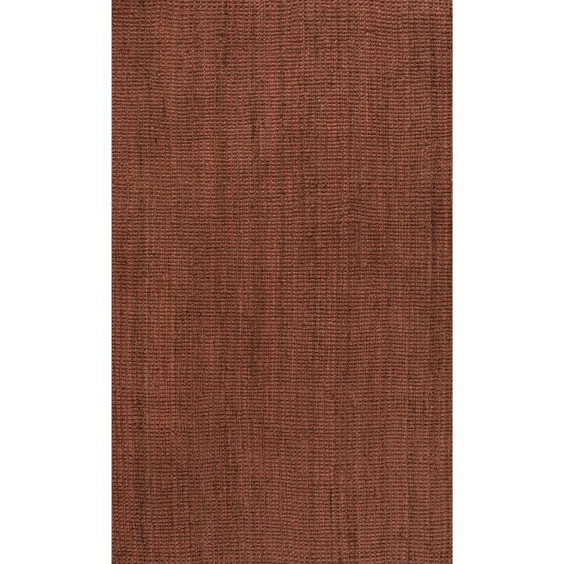 Pata Hand Woven Chunky Jute Terracotta 4 ft. x 6 ft. Area Rug - JONATHAN Y