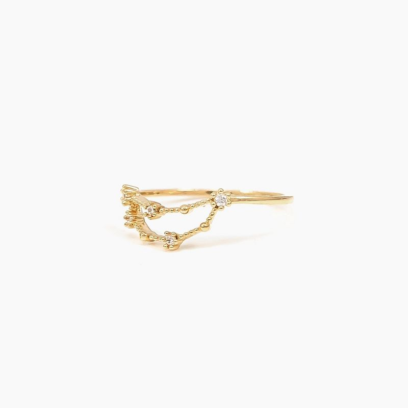 Constellation Zodiac Ring Sagittarius/Yellow Gold 5