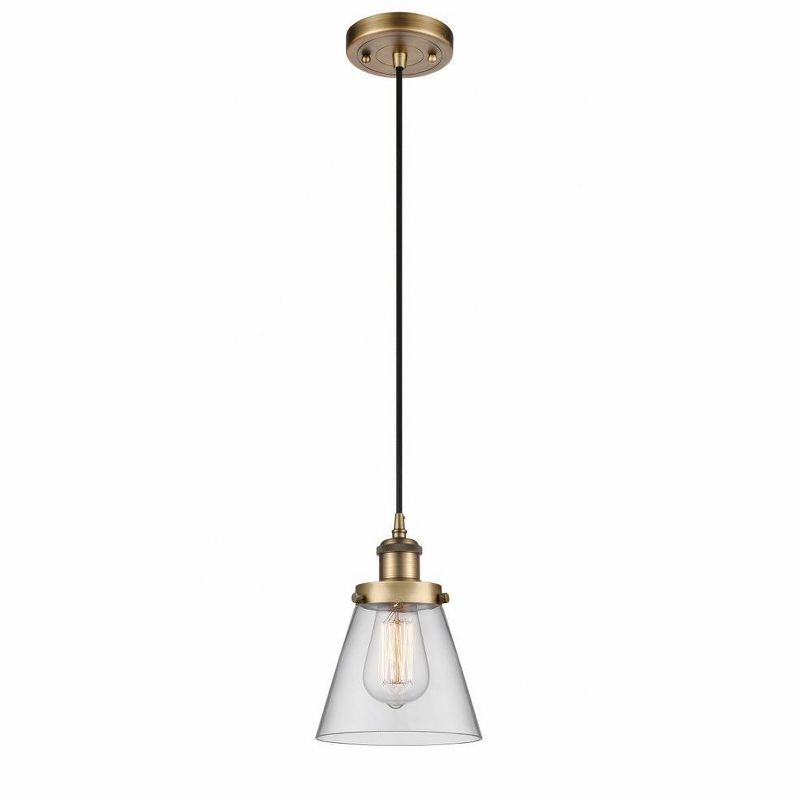 Innovations Lighting Cone 1 - Light Pendant in  Brushed Brass