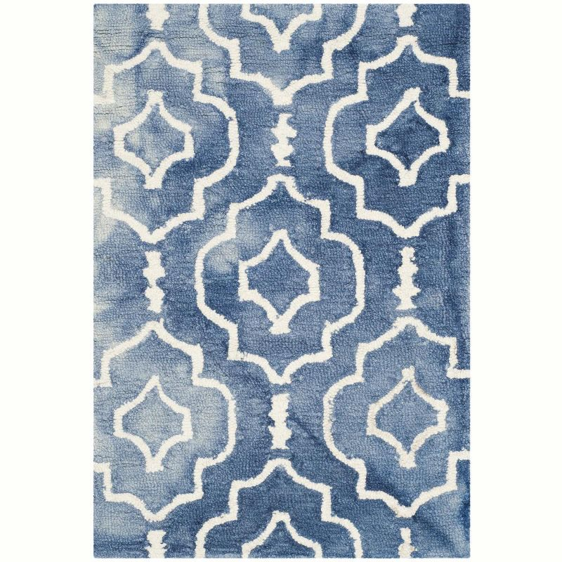 Dip Dye DDY538 Hand Tufted Indoor Accent Rug - Blue/Ivory - 2'x3' - Safavieh
