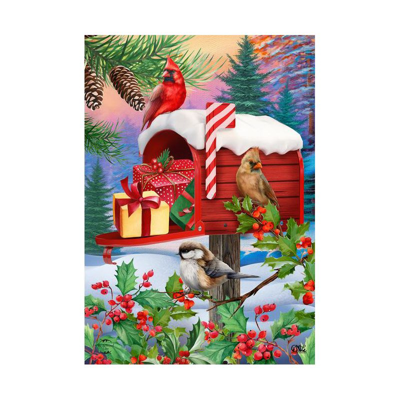 Briarwood Lane Winter Christmas Garden Flag 12x18 For Outdoor Winter Mailbox For Christmas Garden Flag Flags For Outside