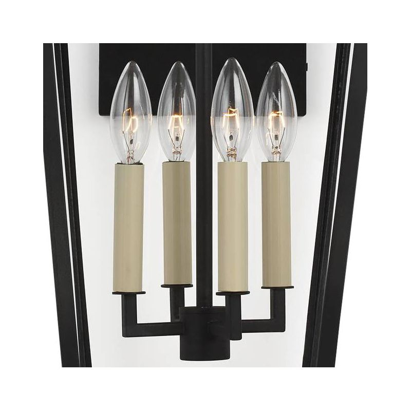 Generation Lighting Warren 25 3/4" High Black 4-Light Outdoor Wall Light