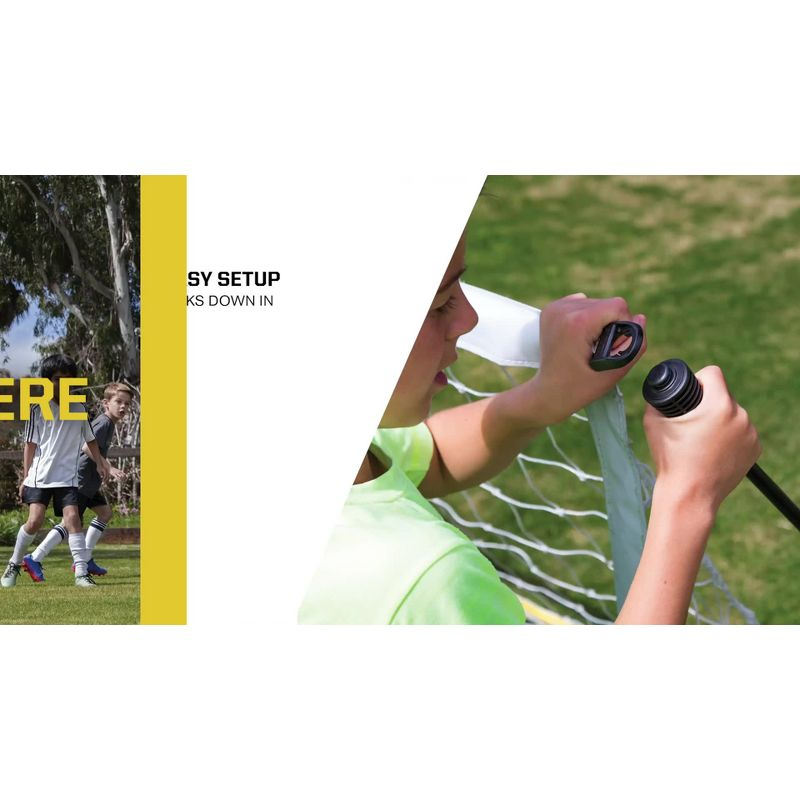 SKLZ Quickster 12' x 6' Soccer Goal - Yellow/White
