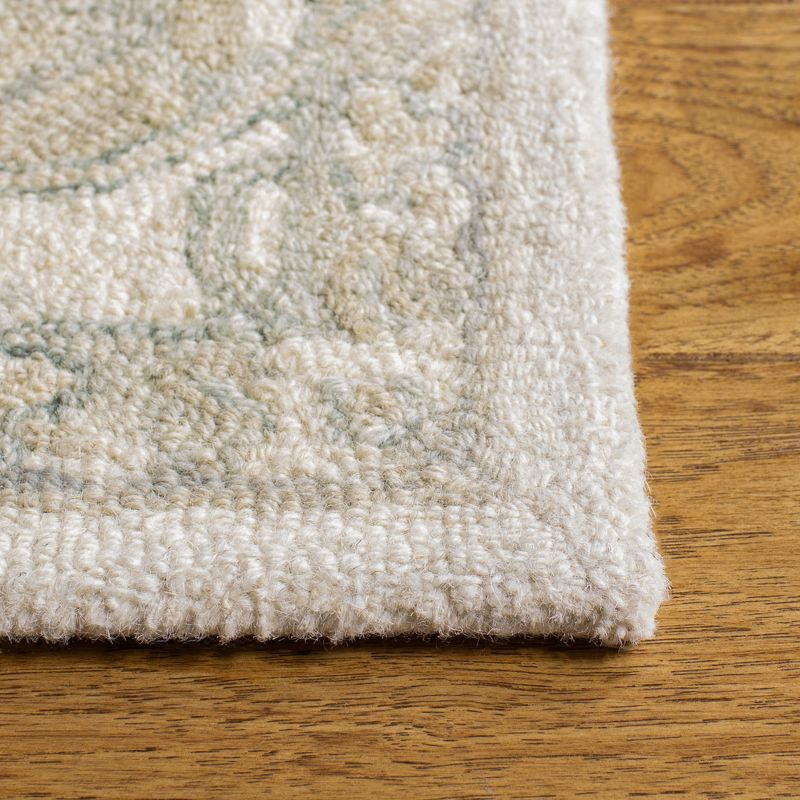 Micro-Loop MLP503 Hand Tufted Indoor Accent Rug - Ivory/Beige - 3' Round - Safavieh