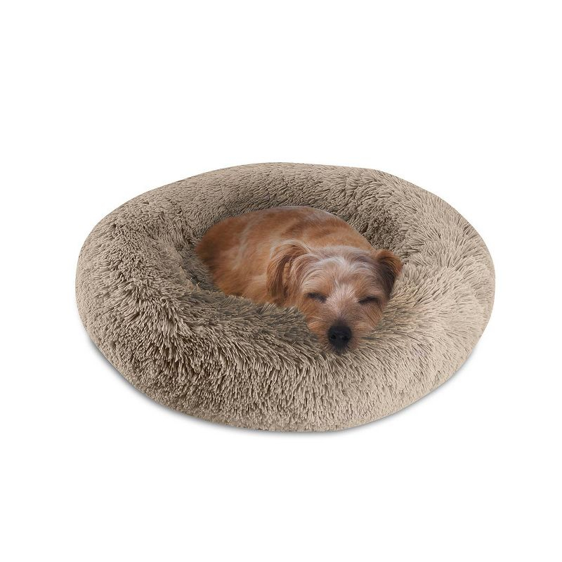 Canine Creations Donut Round Dog Bed - S - Taupe