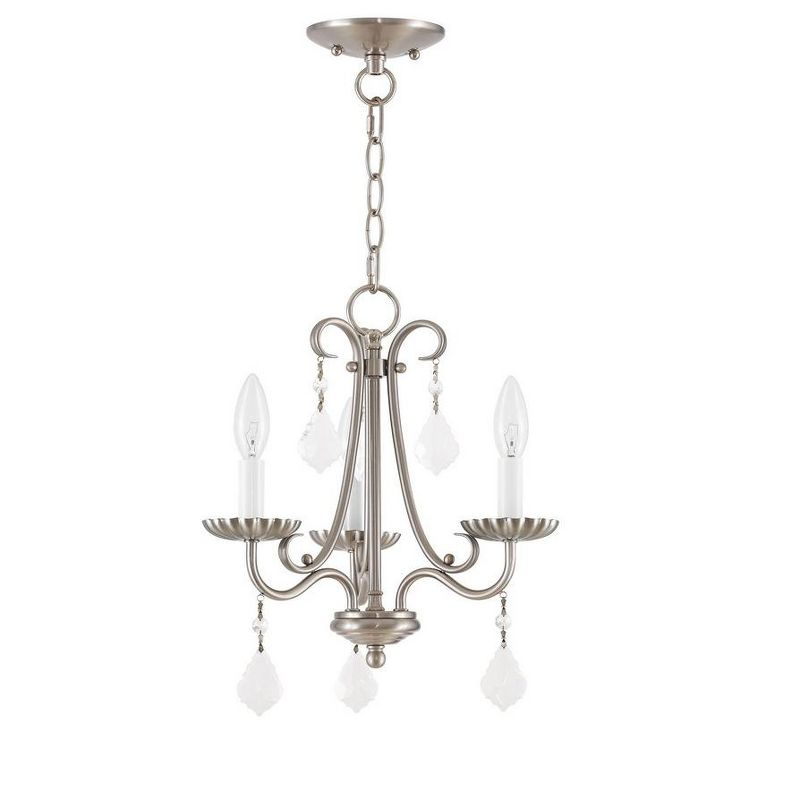 Livex Lighting Daphne 3 - Light Chandelier in  Brushed Nickel
