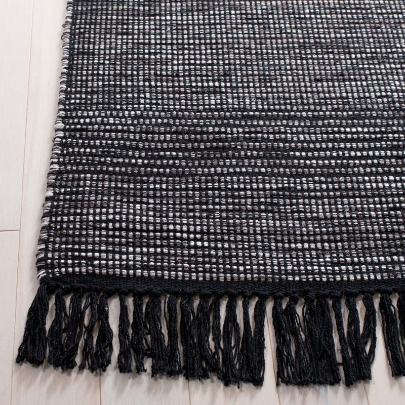 Montauk MTK620 Hand Woven Area Rug - Charcoal/Black - 6'x9' - Safavieh.