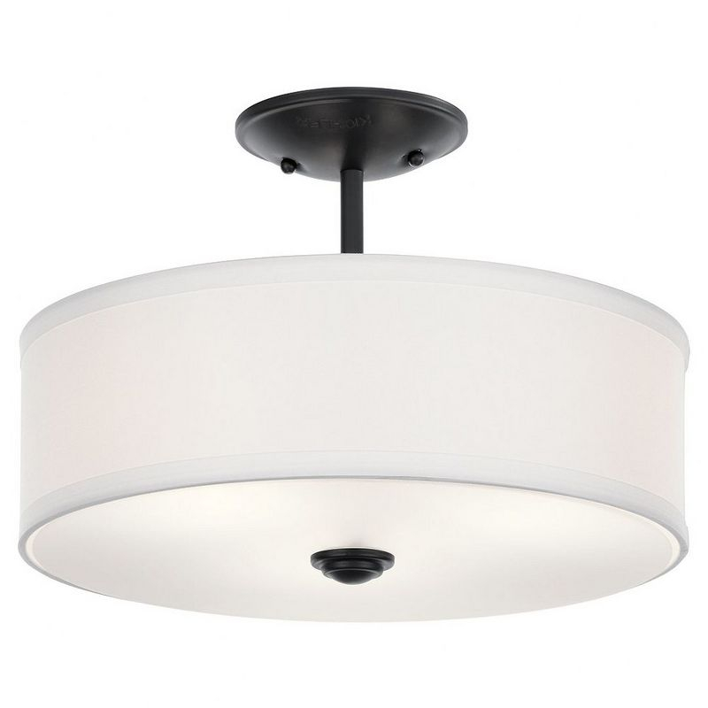 Kichler Lighting Shailene 3 - Light Semi-Flush Mount in  Black