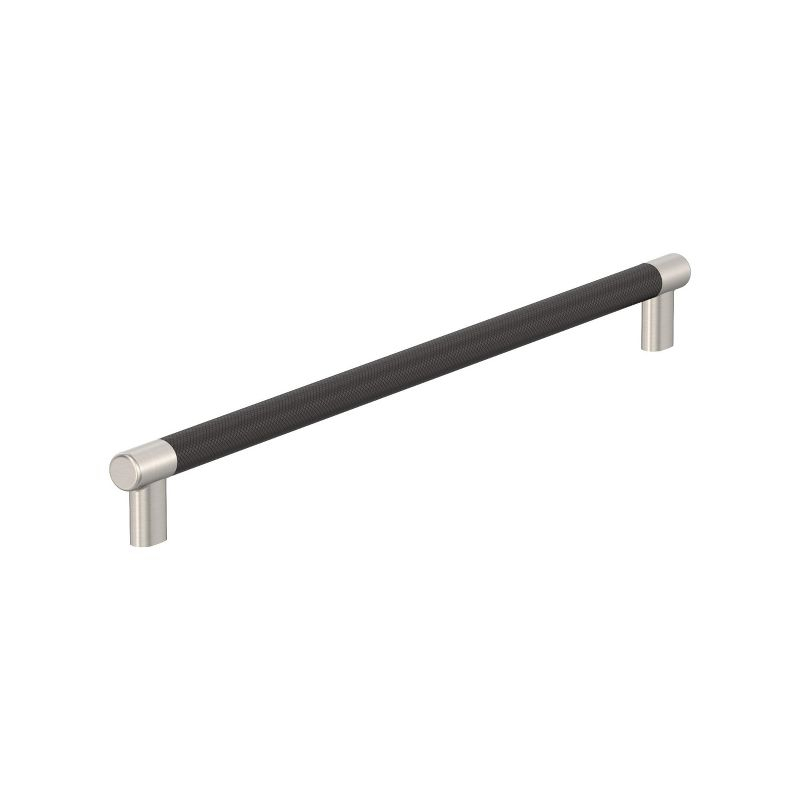 Amerock Esquire 18 inch (457mm) Center-to-Center Satin Nickel/Oil-Rubbed Bronze Appliance Pull