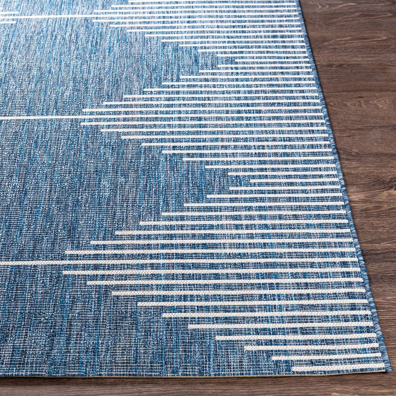 Mark & Day Okswerd 2'7"x12' Runner Woven Indoor and Outdoor Area Rugs Bright Blue