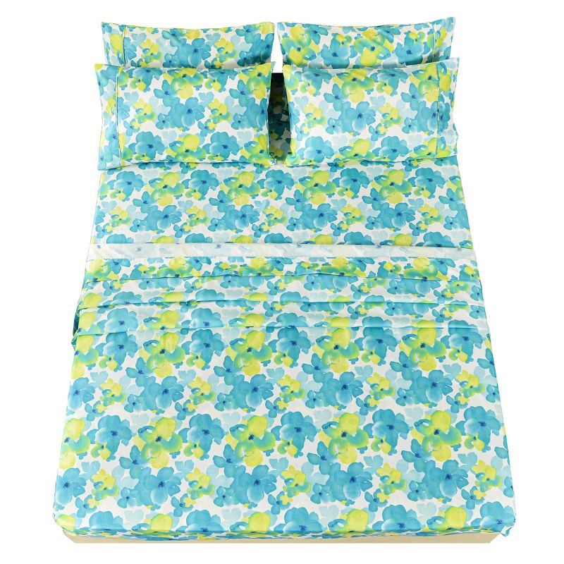 Microfiber Floral Sheet Set