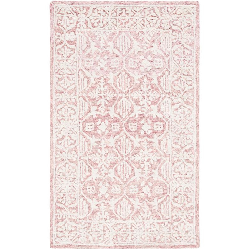 Metro MET903 Hand Tufted Indoor Accent Rug - Dark Pink/Ivory - 3'x5' - Safavieh