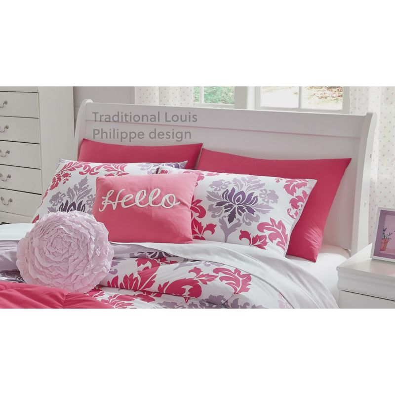 Anarasia Chest of Drawers White: 5-Drawer Storage, Louis Philippe Style - Signature Design by Ashley