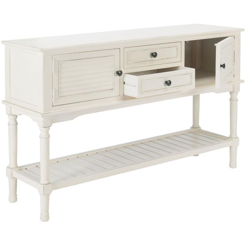 Tate 2 Drawer 2 Door Console Table - CNS5722A - Off-White - Safavieh