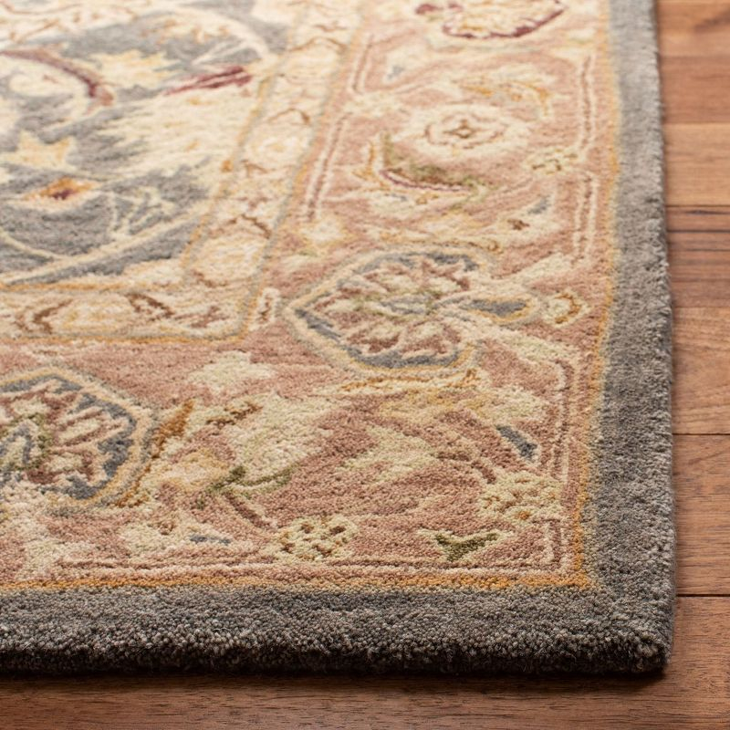 Anatolia AN549 Hand Tufted Indoor Accent Rug - Teal Blue/Taupe - 2'x3' - Safavieh