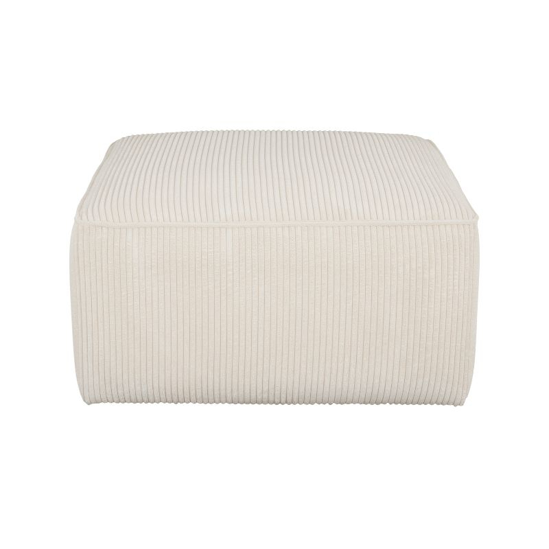 Christopher Knight Home Yzabella Modern Indoor Versatile Upholstered Square Ottoman, Beige