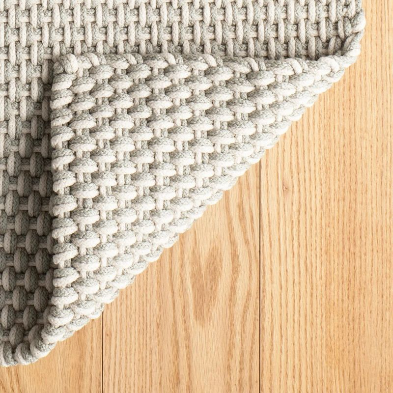 Two-Tone Rope Platinum/Ivory Handwoven Indoor/Outdoor Rug