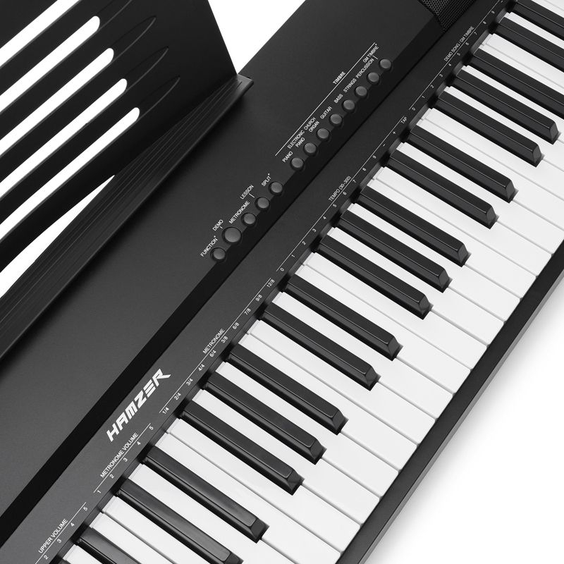 Hamzer 88 Key Electronic Keyboard Piano w/ Full Size, Semi Weighted Keys, Built-In Speakers, & Sustain Pedal