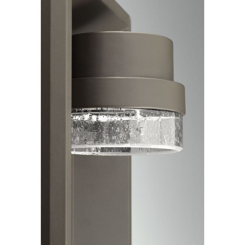 Progress Lighting Z-1010 Outdoor Wall Light, 1-Light, Architectural Bronze, Seeded Glass Shade
