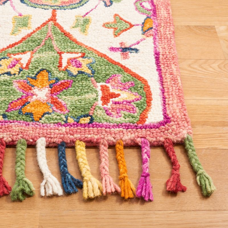Blossom BLM456 Hand Tufted Area Rug - Ivory/Multi - 3'x5' - Safavieh.