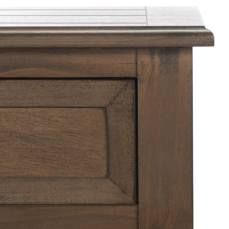 Whitney 1 Drawer Accent Table - Brown - Safavieh.