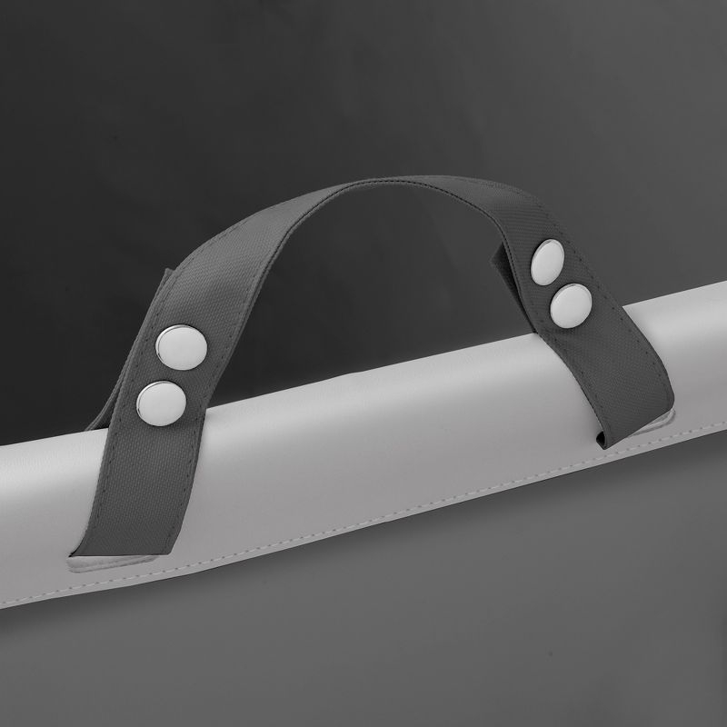 Dryser Round Commercial Heavy-Duty Rolling Laundry Hamper, Steel Frame Cart on Wheels with Removable Canvas Bin for Hotel or Home - Gray