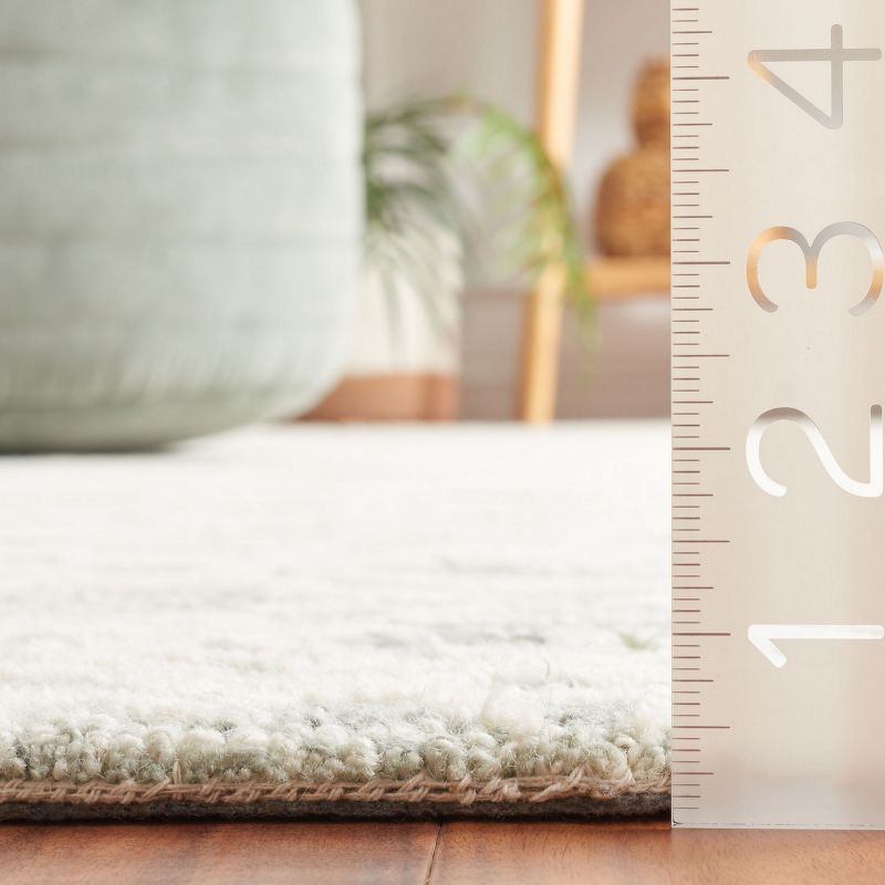 Ebony EBN303 Hand Tufted Indoor Area Rug - Ivory/Grey - 6'x9' - Safavieh
