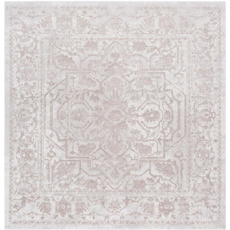 Reflection RFT665 Power Loomed Indoor Area Rug - 8'x8' - Creme/Ivory - Safavieh
