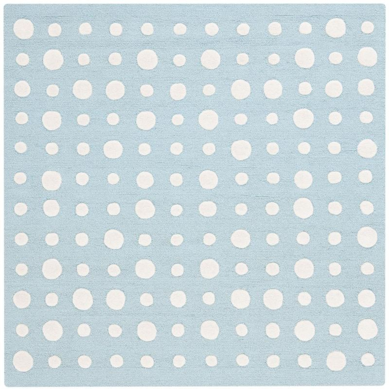 Safavieh Kids SFK926 Hand Tufted Indoor Area Rug - Blue/Ivory - 5'x5' - Safavieh