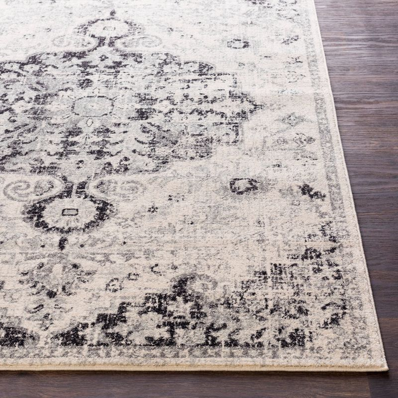 Livabliss 2'x3' Abby Traditional Rugs Cream: Stain & Fade-Resistant, Medium Pile, Indoor, Polypropylene