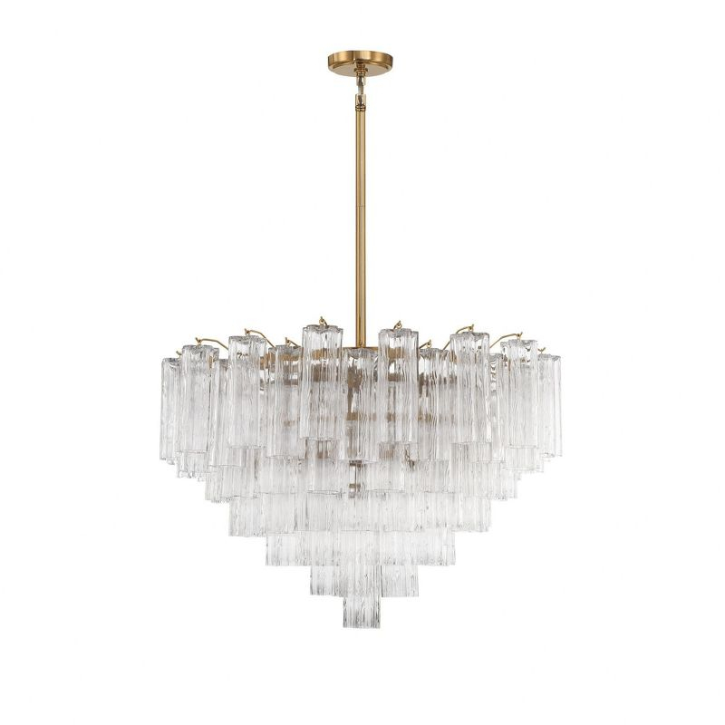 Crystorama Lighting Addis 16 - Light Chandelier in  Aged Brass