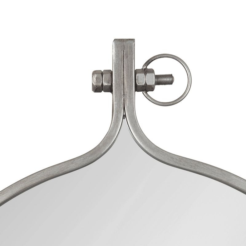 23.5" x 28.5" Yitro Irregular Wall Mirror Silver - Kate & Laurel All Things Decor: Vintage Farmhouse Style, Easy to Hang