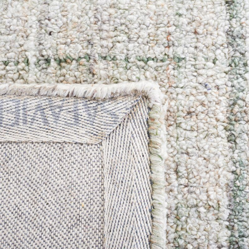Abstract ABT143 Handmade Indoor Area Rug - Green/Sage - 6'x9' - Safavieh