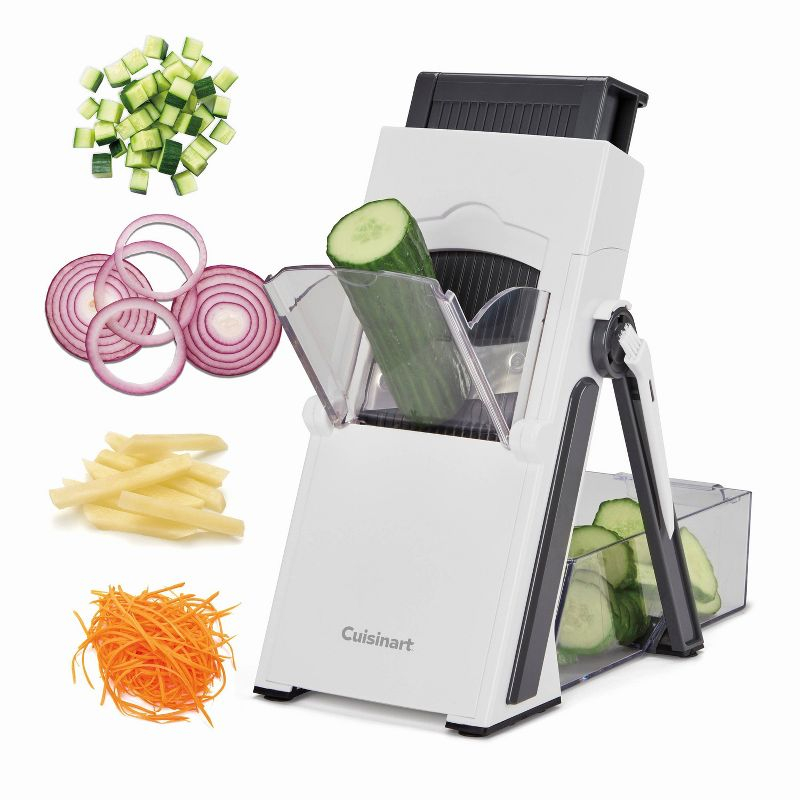 Cuisinart Precision Slice Upright Mandoline: Safe Mandolin Slicer, Nonslip Base, Dishwasher-Safe, Freestanding Design