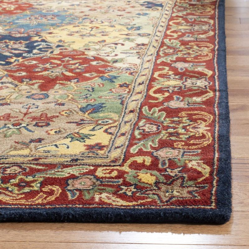 Heritage HG911 Hand Tufted Area Rug - Multi/Burgundy - 8'x10' - Safavieh.