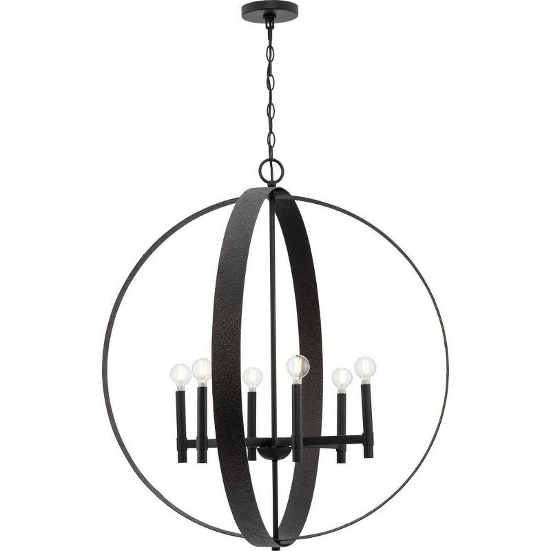 Progress Lighting Allegheny 6 - Light Chandelier in  Matte Black