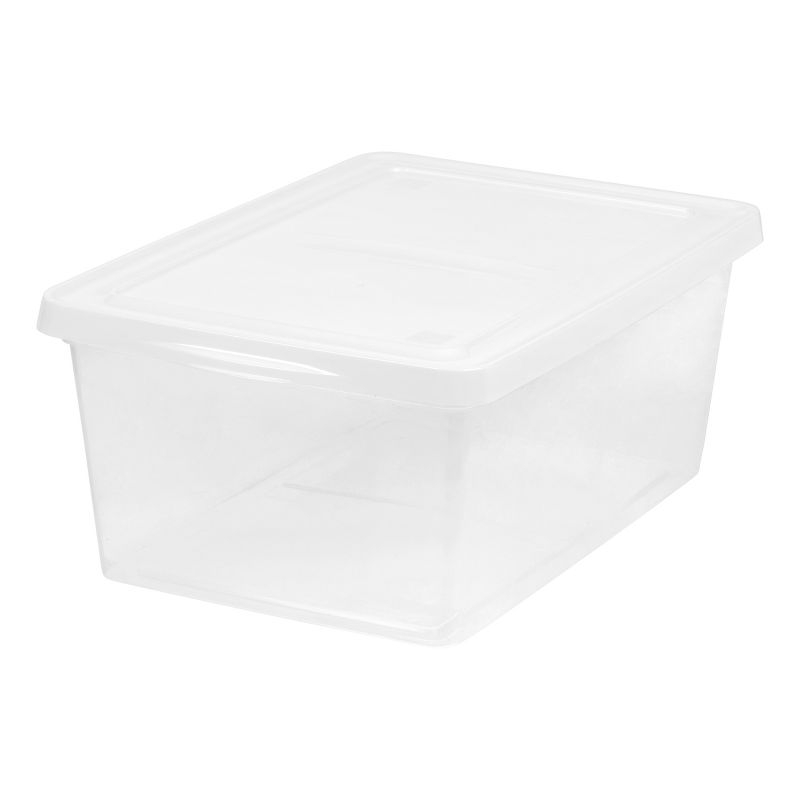 IRIS USA 17 Quart Clear Storage Box, Clear