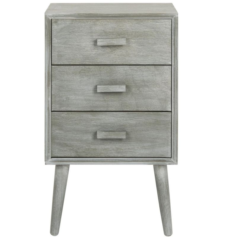 Pomona 3 Drawer Accent Table - CHS5700 - Slate Grey - Safavieh