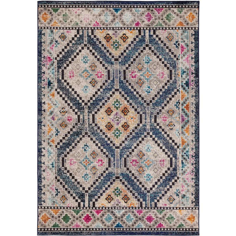 Madison MAD481 Power Loomed Area Rug - Navy/Beige - 3'x5' - Safavieh.