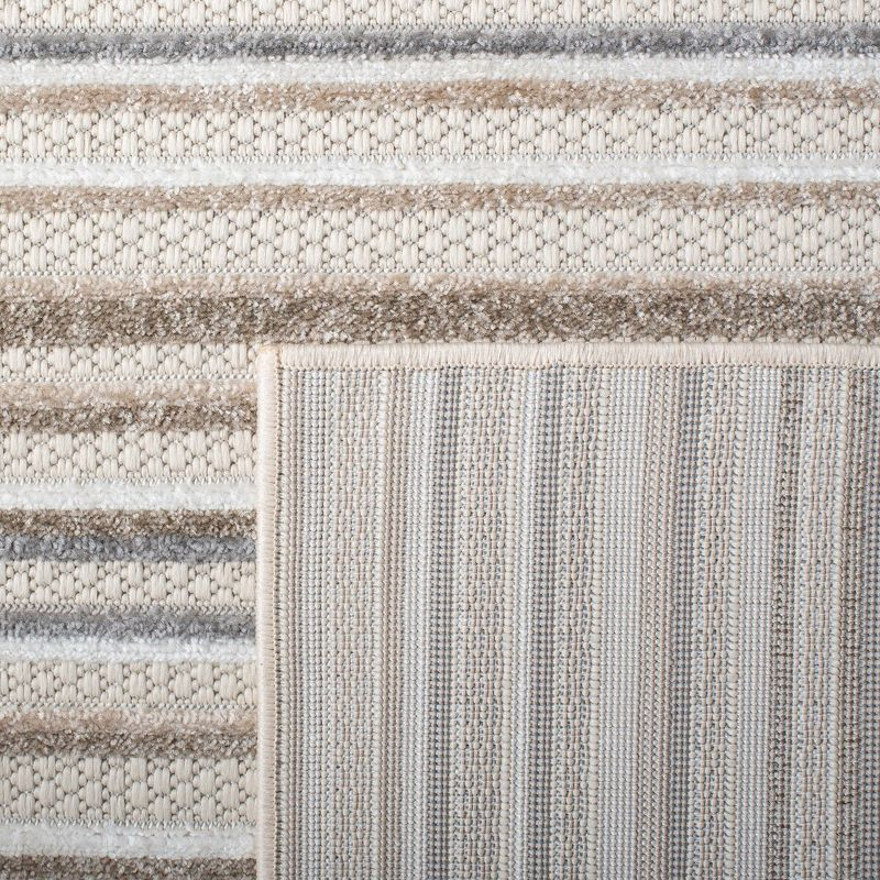 Cabana CBN323 Loomed Indoor Area Rug - Ivory/Grey - 5'3"x7'6" - Safavieh
