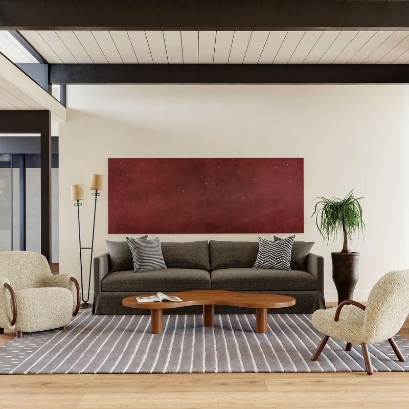 Nuloom Mandia Striped Wool Area Rug, 4' x 6', Grey