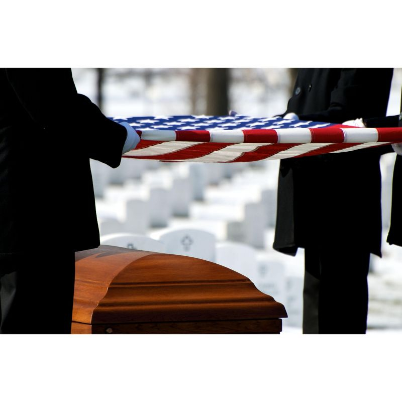 Allied Flag 5 x 9.5 FT Official Memorial Burial American Flag