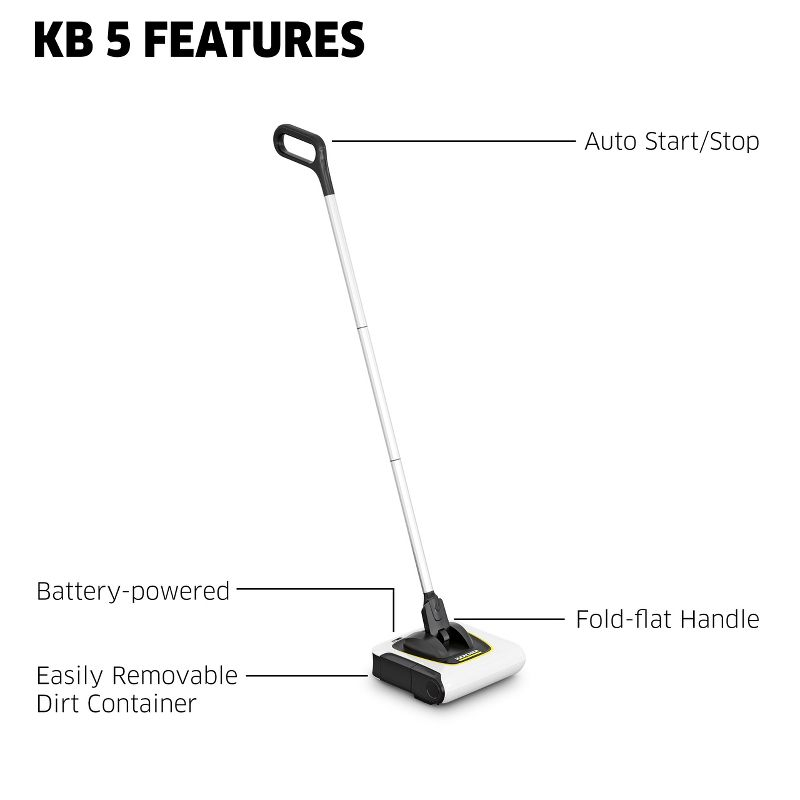 Kärcher KB 5 Cordless Electric Broom, Sweeper